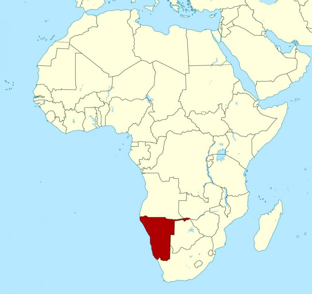 خريطة أفريقيا ناميبيا