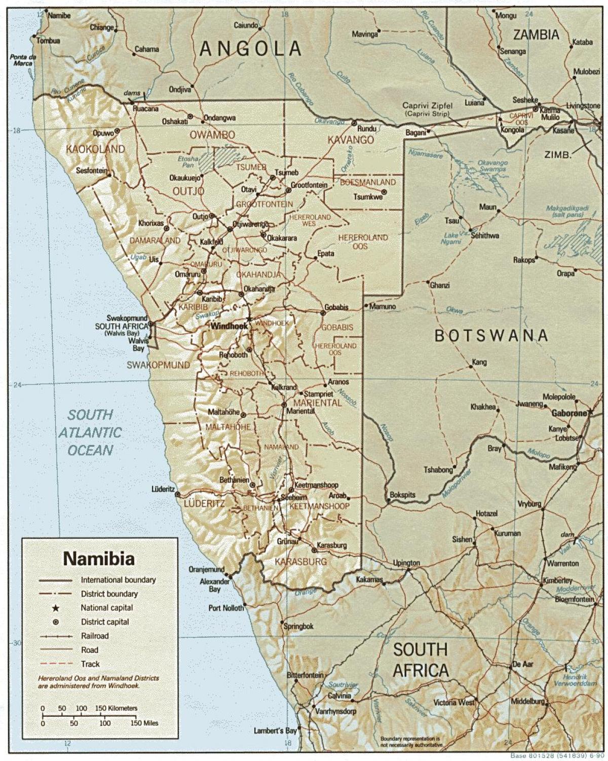 خريطة ناميبيا المزرعة