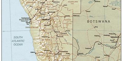 خريطة ناميبيا المزرعة